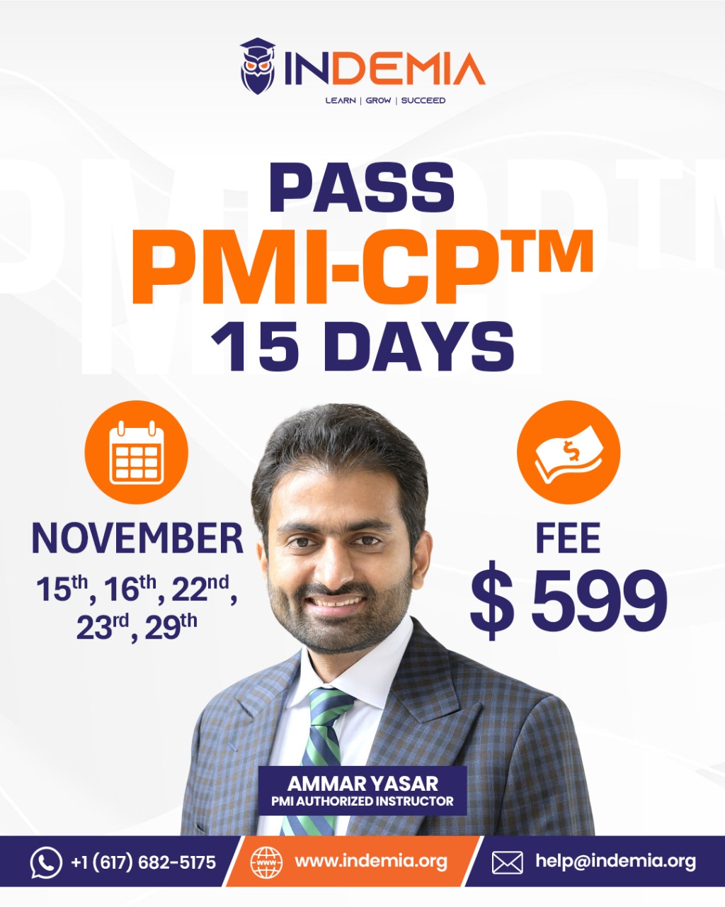 INDEMIA PMI-CP Course Promotion